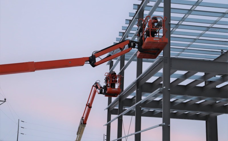 20210105  Organic Rankin Cycle power generation building mezzanine floor cladding installation